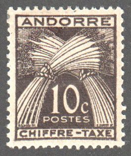 Andorra (Fr) Scott J21 Mint - Click Image to Close